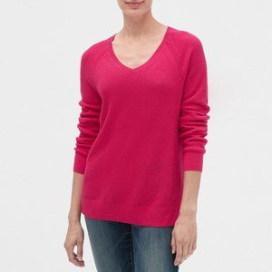 GAP Factory V-Neck Pullover Sweater Pink Sz L NWT